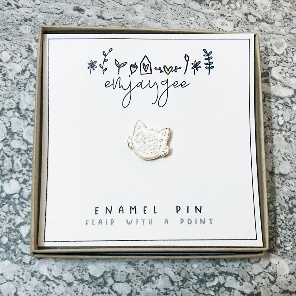 Mini “Cat Lady” Enamel Pin